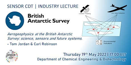 Industry Lecture+ : Tom Jordan & Carl Robinson (British Antarctic Survey) tickets