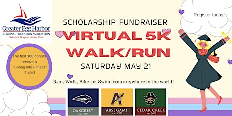 5K Virtual Run/Walk: A Scholarship Fundraiser! tickets