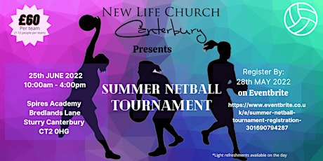Summer Netball Tournament tickets