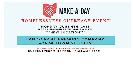 Make A Day Volunteer Registration - June 6th Pop-Up Outreach Event tickets