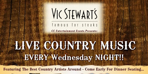 Live Music Wednesdays @ Vic Stewarts Steakhouse