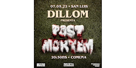 Imagen principal de Dillom presenta su disco POST MORTEM en San Luis Pre Venta