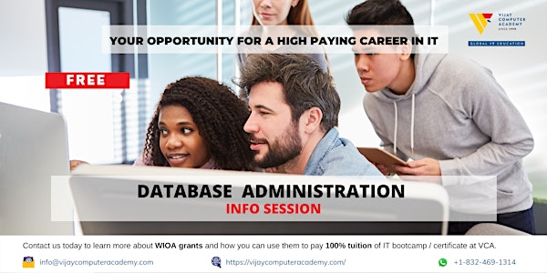 Info Session | VCA DATABASE Administration BOOTCAMP