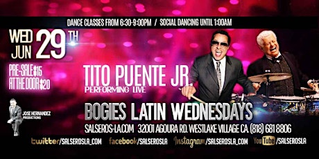 Tito Puente Jr. at Bogies tickets