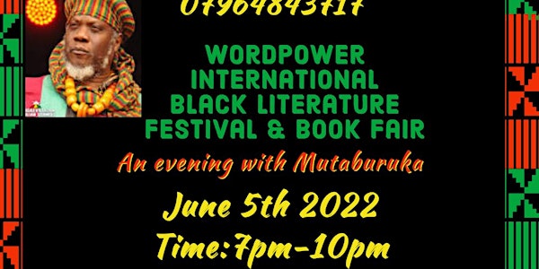 Mutabaruka@WordPower, International Black Literature Festival