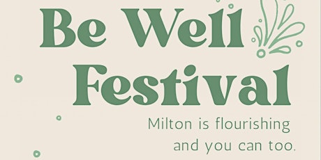 Be Well Festival tickets