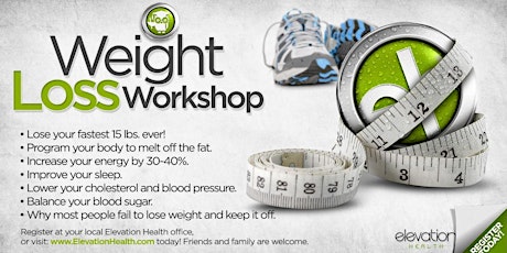 Weight Loss Workshop - January 30, 2017 primary image