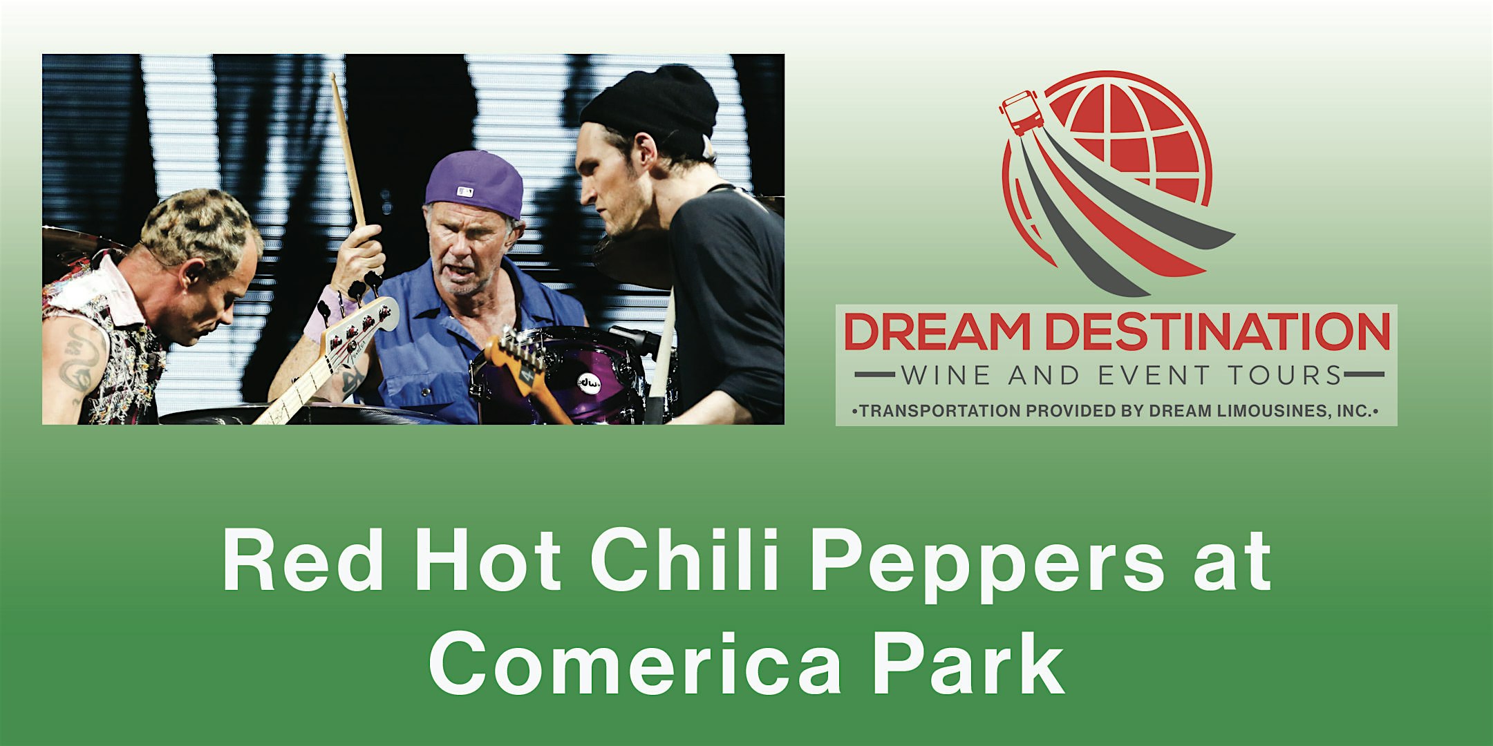 Shuttle to See Red Hot Chili Peppers at Comerica Park