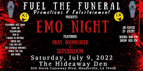 EMO NIGHT:  Featuring Superbloom & Okay, Boomhauer tickets