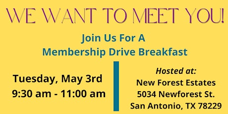 AAHCC Membership Drive Breakfast primary image