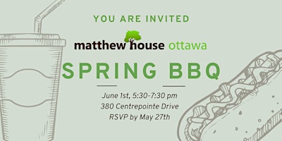 Matthew House Ottawa Spring BBQ