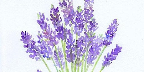 Online Painting Class,  Lavender Bunch with Watercolors tickets