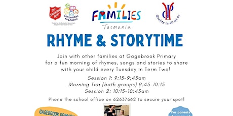 Rhyme & Storytime - Gagebrook tickets