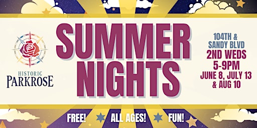 [Vendor Registration] Summer Nights – By Historic Parkrose