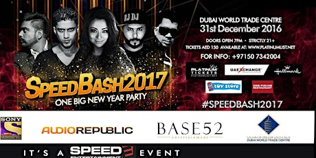 SpeedBash 2017 one big new year party primary image