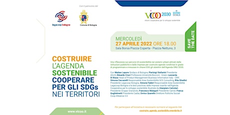 Immagine principale di COSTRUIRE L’AGENDA SOSTENIBILE COOPERARE PER GLI SDG’S NEI TERRITORI 