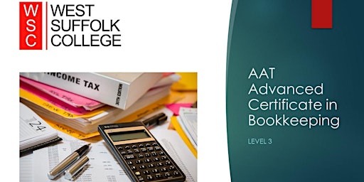 AAT Advanced Certificate in Bookeeping - Level 3