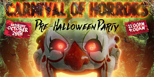 Carnival Of Horrors Halloween Party: Free Casamigo And Hennessy Drinks