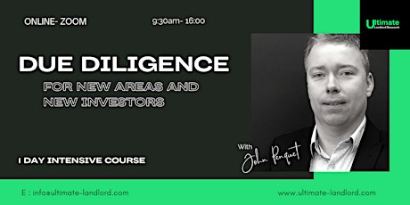 Due Diligence For New Areas And New Investors- 1 Day Intensive tickets