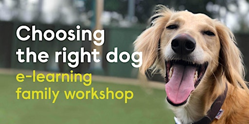 Imagen principal de Choosing the Right Dog e-learning Family Workshop