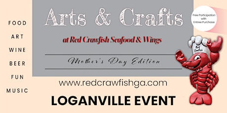 ARTS & CRAFTS at Red Crawfish [LOGANVILLE LOCATION]