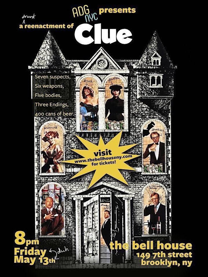 A Drinking Game NYC presents CLUE image