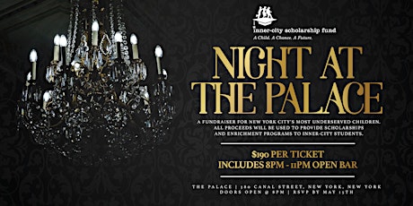 A Night at The Palace - A Fundraiser for Underserved Children tickets