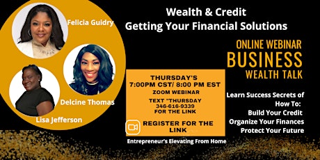 Business &  Wealth Conversations Thursday's primary image