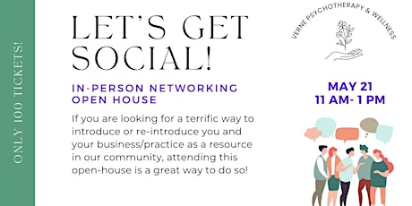 Networking Open House - Mental Health Month theme tickets