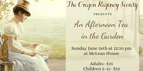 McLean House Afternoon Tea in the Garden tickets