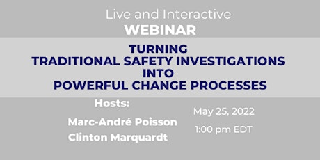 Turning Traditional Safety Investigations in Powerful Change Processes tickets