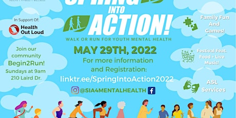 16th Annual Spring Into Action Walk or Run for Youth Mental Health tickets