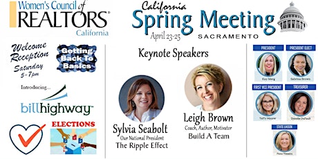 Image principale de Women’s Council of REALTORS®, California 2022 Spring Meeting & Election