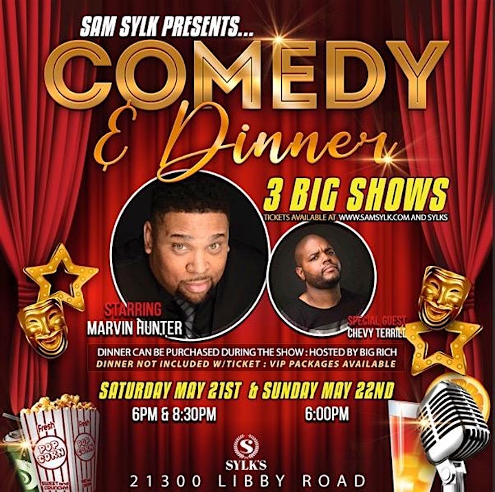 Comedy & Dinner with Marvin Hunter and Chevy Terrill image