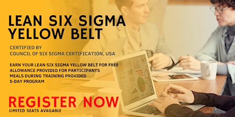 Lean Six Sigma - Yellow Belt Group 3 tickets