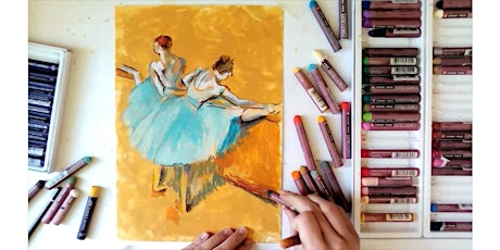 'Dancers at the barre' by Edgar Degas - painting workshop [LIVE in ZOOM]