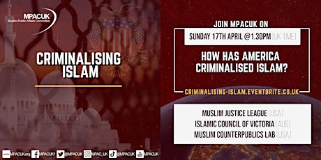 Criminalising Islam - Americas & Australia panel discussion primary image