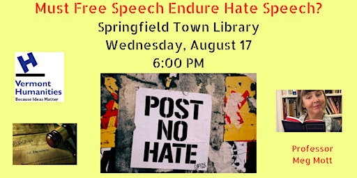Must Free Speech Endure Hate Speech?