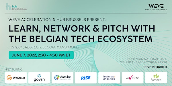 Learn, Network and Pitch with the Belgian Tech Ecosystem