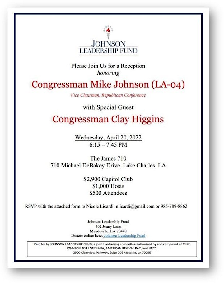 Republican Roundtable with U.S. Congressman Mike Johnson image