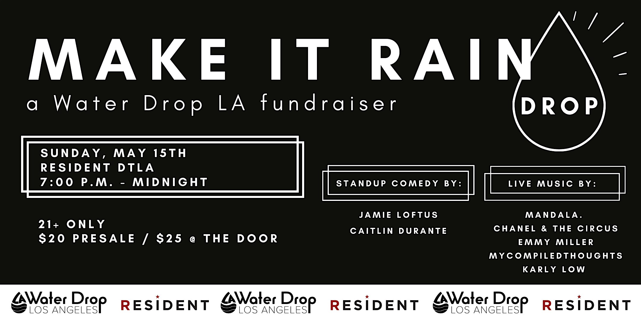 Make It Rain: A Water Drop LA Fundraiser