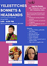 Yelestitches Bonnets & Headbands Workshop primary image