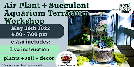 Air Plant + Succulent Aquarium Terrarium Workshop at Pop Pop's Pit BBQ tickets
