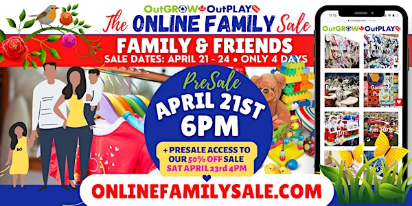 OGOP Friends & Family PreSale  • OnlineFamilySale.com • JUNE 2nd 6pm