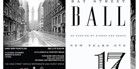 Bay Street Ball | NYE 2017 at Modus primary image