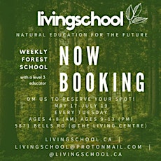 Forest School - Ages 8-13 ($25 per week) tickets