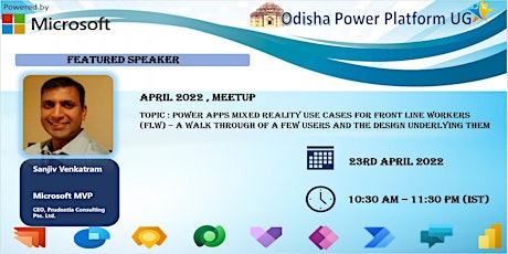 Odisha Power Platform User Group , April Meetup 2022 primary image
