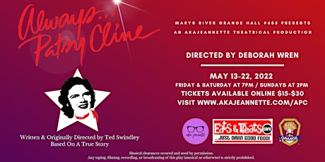 Akajeannette Presents: Always, Patsy Cline tickets