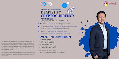 EXCLUSIVE MASTERCLASS - Demystify Cryptocurrency tickets