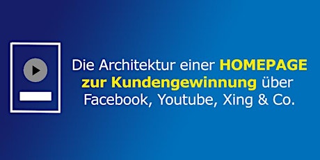 Image principale de Die Architektur einer Homepage zur Kundengewinnung über Facebook & Co. 